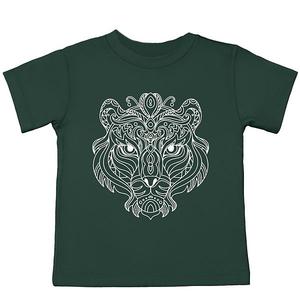Футболка с принтом Tiger face mandala для малышей The Juniper Shop, Forest