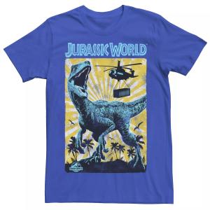 Мужская футболка Jurassic World T-Rex Color Pop Retro Poster Licensed Character