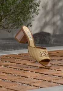 Мюли plaza ii signia на каблуке Karl Lagerfeld, Natural