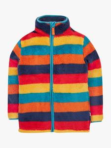 Детская куртка из флиса с молнией Frugi, Autumn Stripe