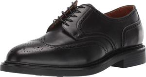 POLO RALPH LAUREN Mens Asher Wing Tip, Black Calf Leather