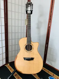 Washburn WCG15SCE12 Comfort Series Grand Auditorium 12-струнная с электроникой, натуральная