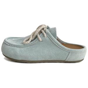 City camel Женские противоскользящие тапочки с закрытым носком голубые, цвет Cyan