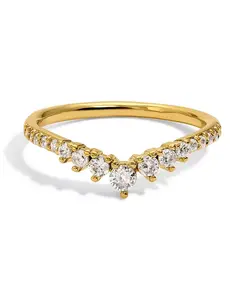 Кольцо с искусственным кубическим цирконием Girls Crew, january