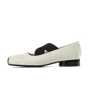 Женские туфли Мэри Джейн 2,5 см экрю/светло-розовые JOSINY