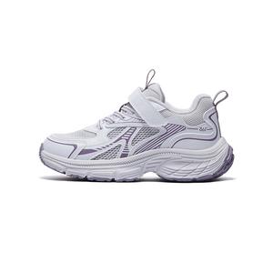 361°KIDS Дышащие, легкие, амортизирующие, детские кроссовки для повседневной носки, фиолетово-белые