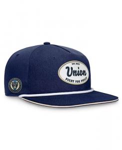 Фирменная мужская темно-синяя бейсболка Philadelphia Union Iron Golf Snapback Fanatics