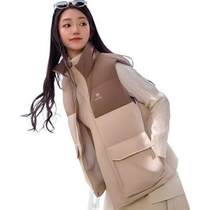 Теплый жилет из коллекции Fleece Unisex CAMEL, olive коричневый/светло-хаки