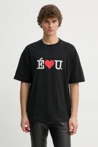 Хлопковая футболка Études Studio, черный