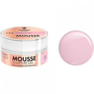Тиксотропный мусс-гель для скульптурирования 15 мл для наращивания ногтей, оттенок 04 Berry Blush Victoria Vynn