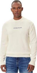 GUESS Свитер с вышитым логотипом, Warm White