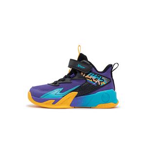 Нескользящие, износостойкие, амортизирующие детские баскетбольные кроссовки для детей XTEP, черный