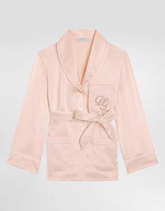 Атласная шелковая рубашка Vanity Dolce&Gabbana, розовый