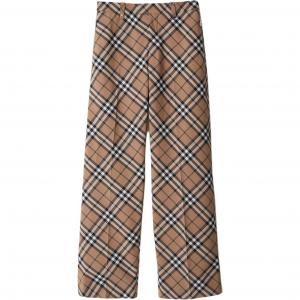 Брюки прямого кроя с зауженным низом Burberry, разноцветные