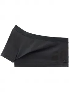 Укороченный топ Tuba асимметричного кроя Courrèges, серый