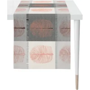 Дорожка для стола Vito, LOFT STYLE жаккардовая ткань Apelt, черный/белый/серый/красный