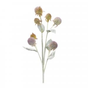 Декоративная ветка листьев чертополоха Melrose International, 6 штук, фиолетовый / зеленый