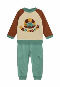 Спортивный костюм REGULAR FIT-DINO APPLIQUÉ SET JoJo Maman Bébé, бежевый