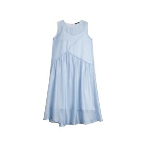 ELLE Женское синее платье без рукавов