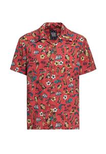 Гавайская рубашка с гавайским принтом по всей поверхности KING KEROSIN, красный