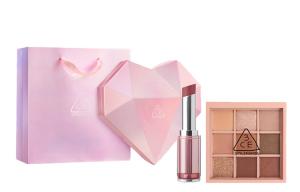 Тюбик теней для век и румяна Soft Mist набор для макияжа легко растушевывается комплект из трех предметов для контуринга лица 3CE