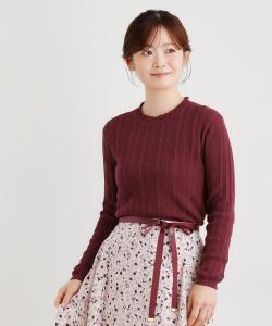 Ажурный вязаный пуловер