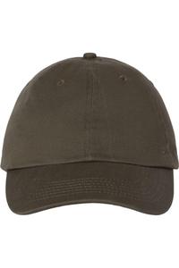 Классическая кепка для пап Valucap Adult Bio-Washed, оливковый