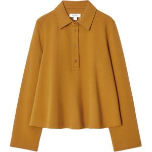 COS Женская поло коричневый