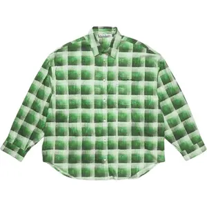 Рубашка Check Button Up Acne Studios, зеленый
