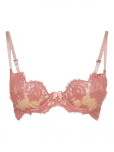 Бюстгальтер из цветочного кружева DSQUARED2, розовый