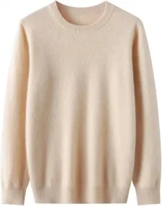 Мужской свитер с круглым вырезом, легкий