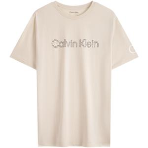Мужские футболки с круглым вырезом, умеренно прямой крой Calvin Klein, yae-cow айвори