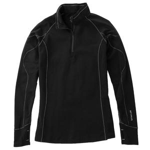 Термофутболка Hot Chillys Micro Elite с застежкой-молнией на четверть длины (женская), Black/Gray