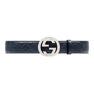 GUCCI Кожаный ремень мужской, Dark Blue