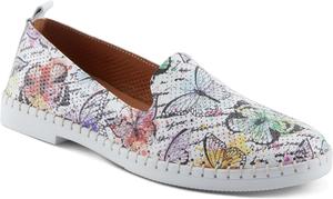 Женские кожаные балетки Spring Step Carraway с амортизирующей стелькой, с принтом, детализированные, фиолетовый