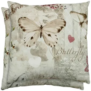 Декоративные подушки Dana, набор из 2 штук Go-De, Creme/braun/rose + gemustert