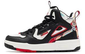 Скейтбординговые туфли женские высокие черные/белые/красные Xtep