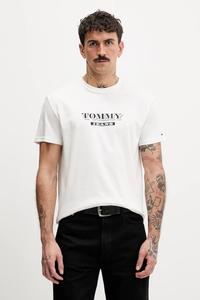 Хлопковая футболка Tommy Jeans, белый