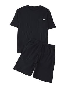 Короткая пижама Trendyol, темно-синий