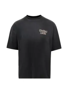 Футболка с принтом и логотипом Amiri, черный