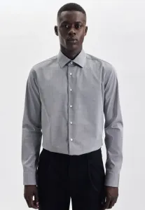 Seidensticker деловая рубашка "X-Slim", X-Slim с длинными рукавами, воротник Кент, однотонный, серый