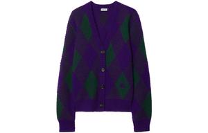 Кардиган женский Burberry, фиолетовый / зеленый