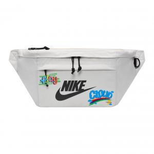 Nike Тканевая поясная сумка через плечо кроссбоди на плечо унисекс светло-бежевая, Rainbow
