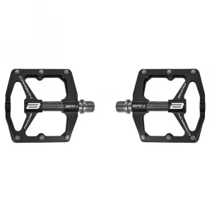 Педали Brn Flat CNC Carbon 6 Pins, серебряный