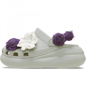 Crocs Клоги женские садовые розы фиолетово-белые, цвет Garden Rose-Purple White