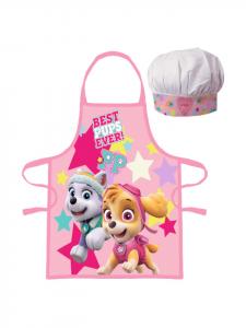 Paw Patrol Фартук и поварской колпак Скай и Эверест из мультфильма «Щенячий патруль» розового цвета