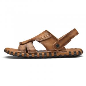 PAIBLOKS Пляжные сандалии мужские цвета хаки, темно-коричневые