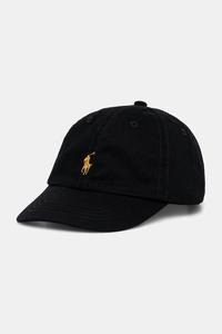 Детская хлопковая бейсболка Polo Ralph Lauren, черный