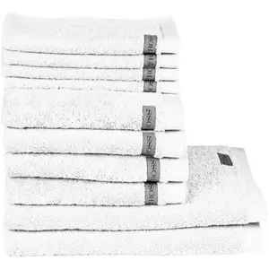 Набор полотенец Sinfonie включает в себя полотенца для гостей, полотенца для рук и банные полотенца Ross, белый