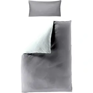 [T] Двустороннее постельное белье BIERBAUM «Modern Plain, производство Германия, высококачественное качество Renforcé из 100% хлопка, постельное белье и наволочка на молнии, сертифицированы STANDARD 100 by OEKO-TEX, можно использовать круглый год» (2 шт.